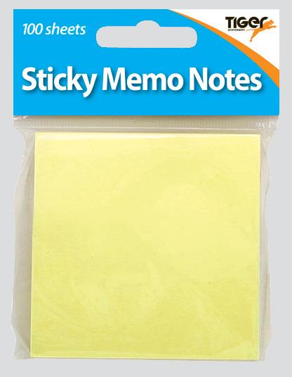 Yellow Sticky Memo Notes 3x3in