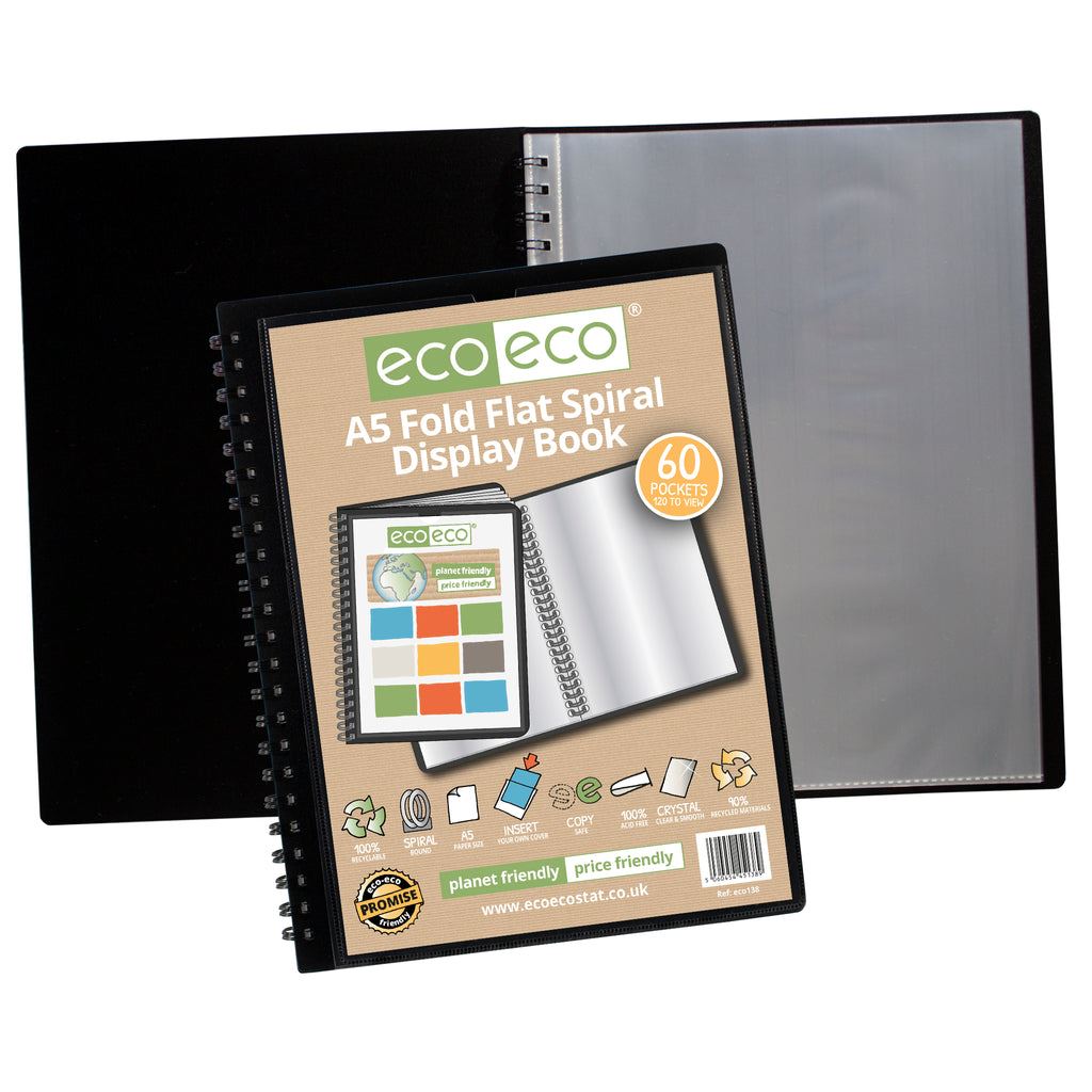 4 X A5 60 pocket Spiral display book