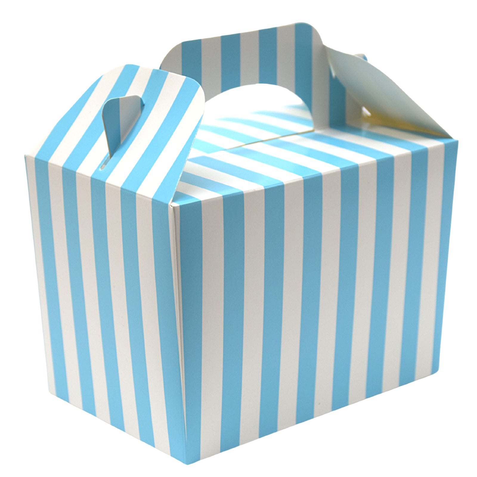 40 x Baby Blue Stripe Food Box - Lotus