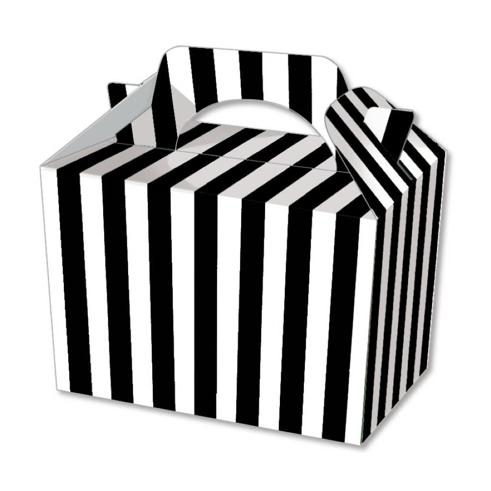 25 x Black Stripe Food Box - Lotus