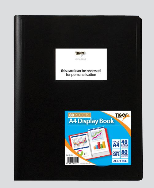 A4 80 Pocket (160 Views) Flexi Display Book Colour Random