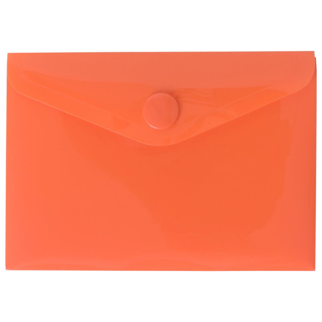 10 x Orange A7 50% Recycled Colour Press Stud Wallets