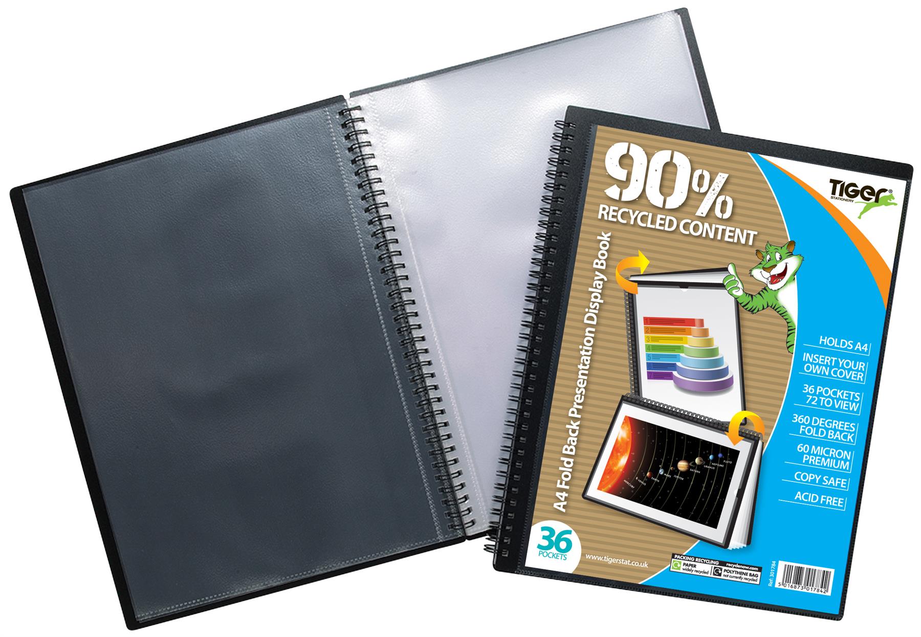 A4 36pkt Fold Back Display Book