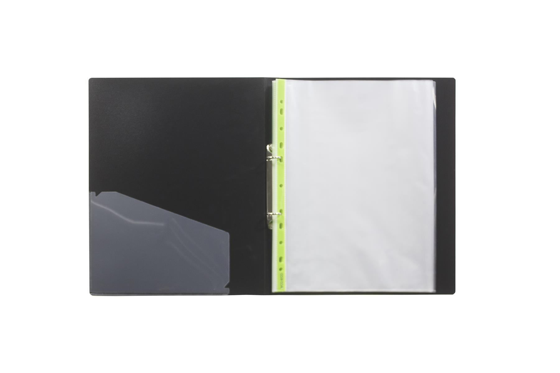 A4 100% Recycled Bag 100 65 Micron Multi Punched Pockets