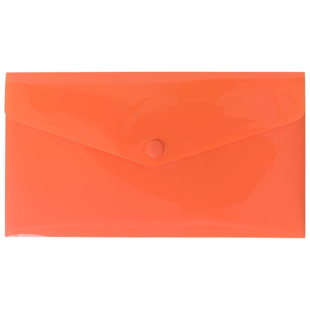 1 x Orange DL 50% Recycled Colour Press Stud Wallets