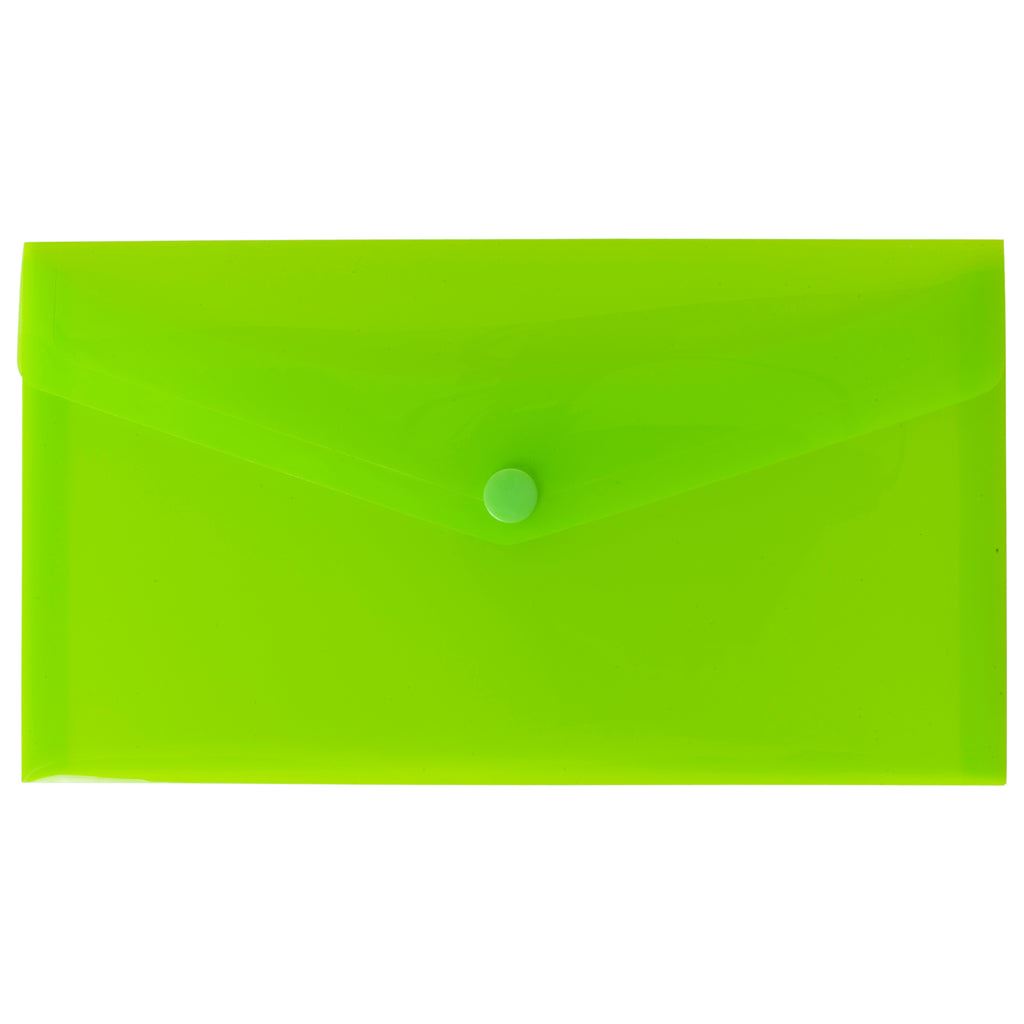1 x Green DL 50% Recycled Colour Press Stud Wallets