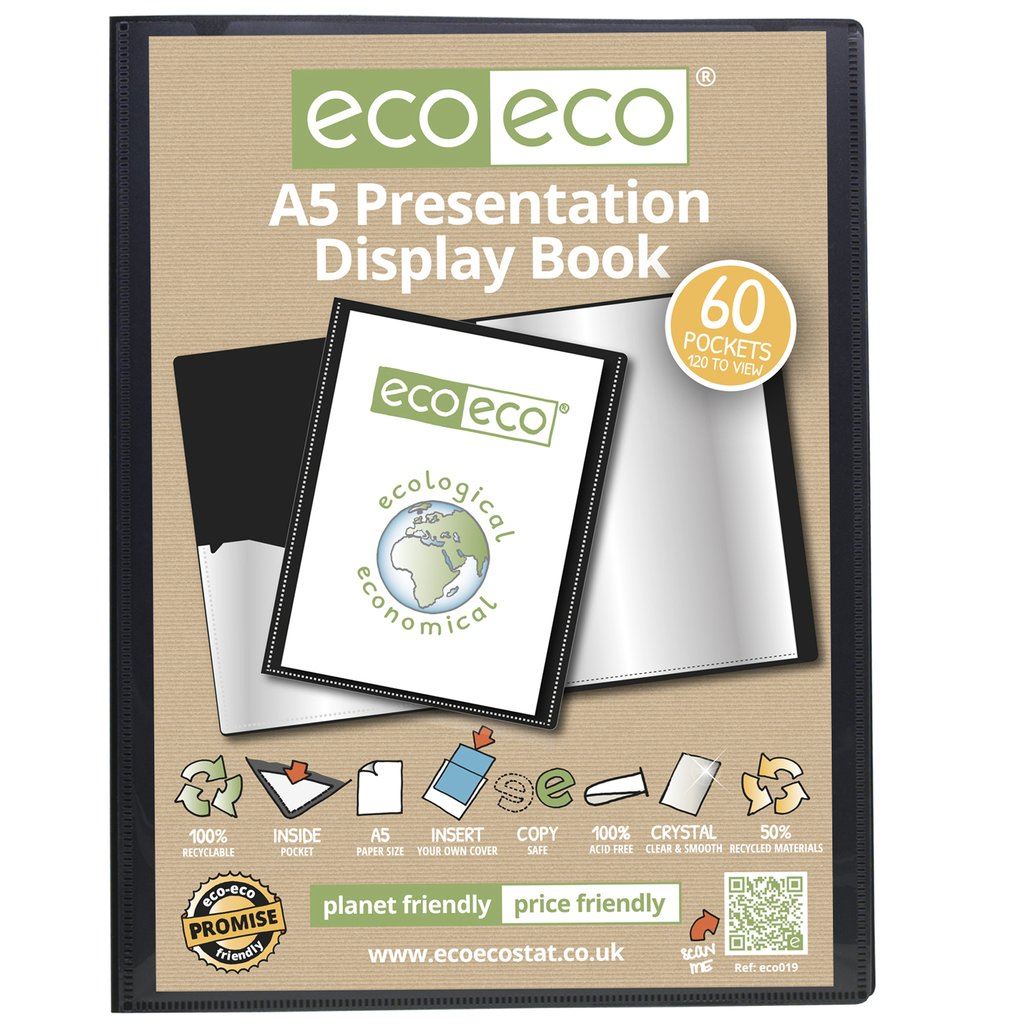 48 x A5 50% Recycled 60Pkt Presentation Display Book