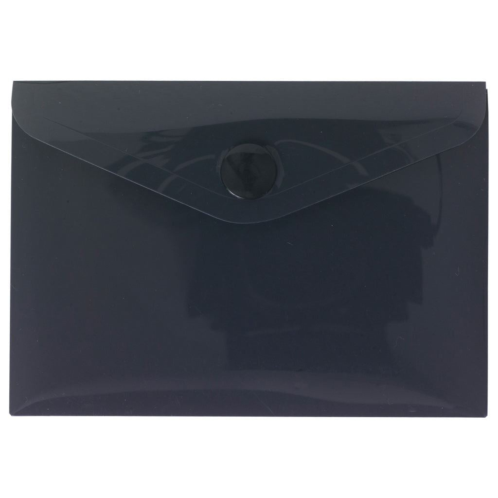 5 x Black A7 50% Recycled Colour Press Stud Wallets