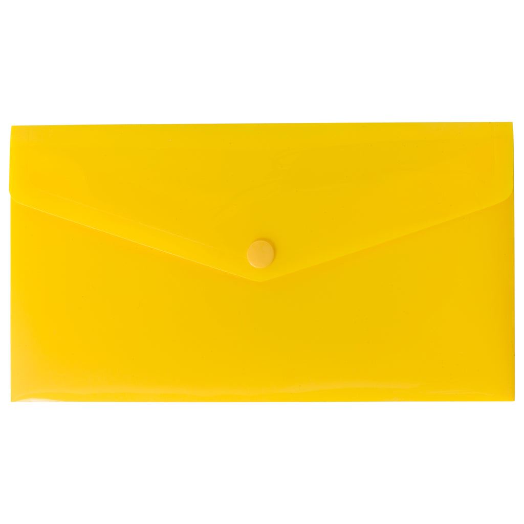 1 x Yellow DL 50% Recycled Colour Press Stud Wallets