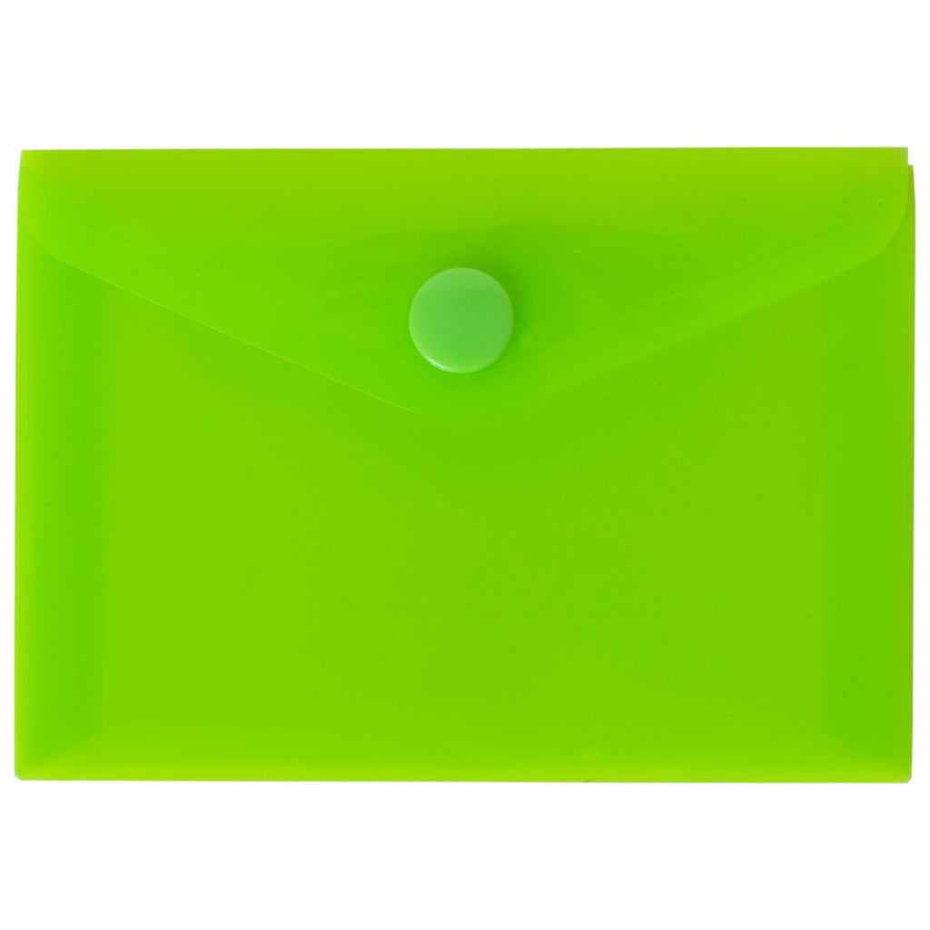 10 x Green A7 50% Recycled Colour Press Stud Wallets