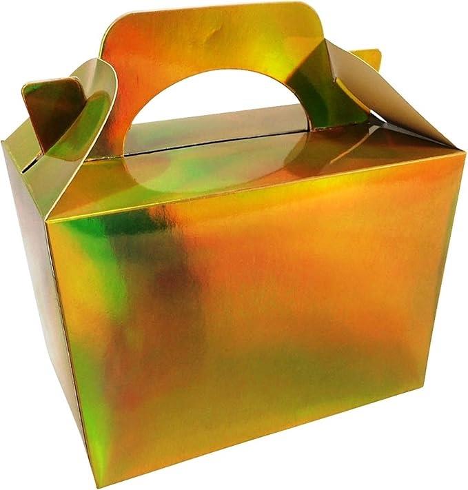 Metallic Gold Food Boxes X PACK 12