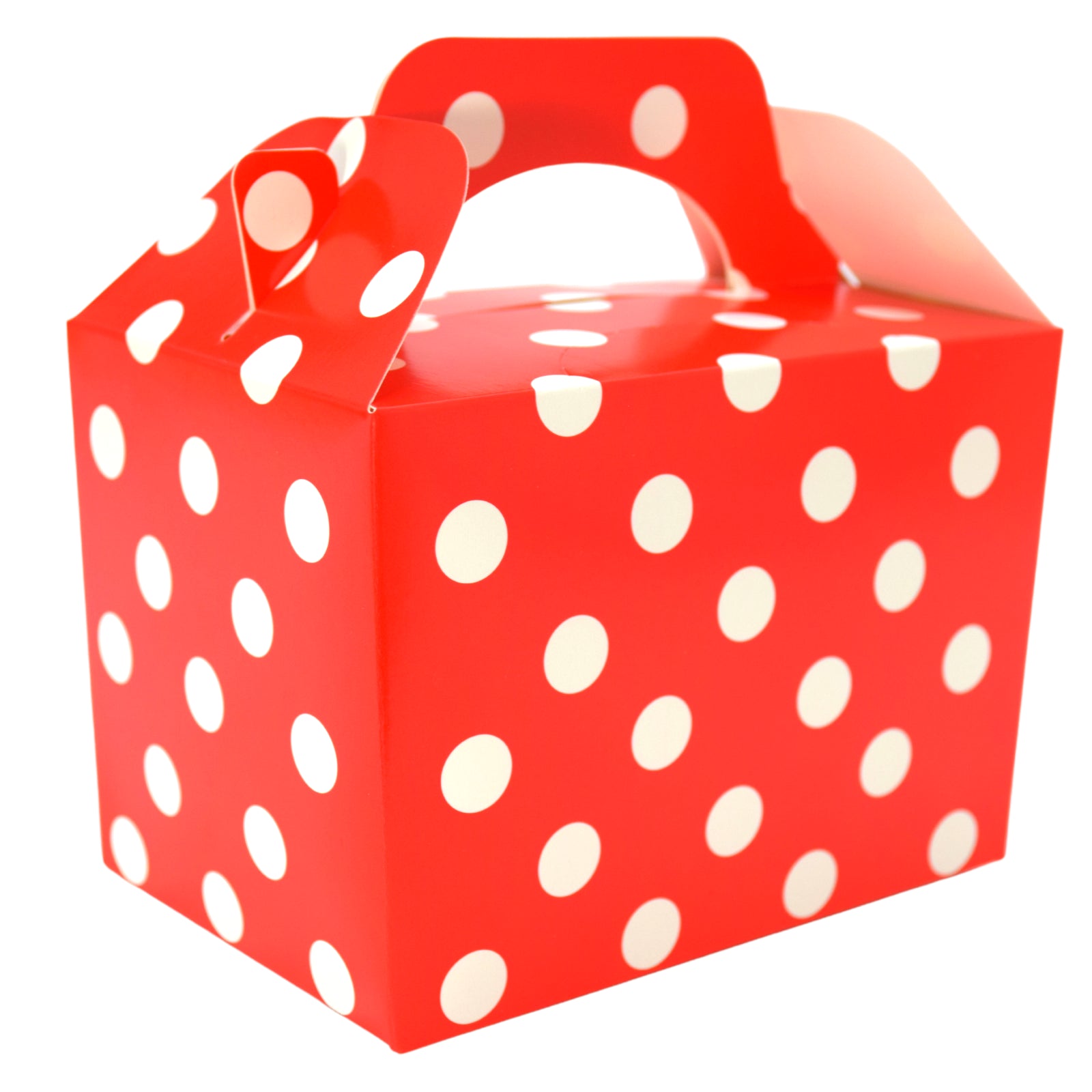 100 x Red Dotted Food Box - Lotus