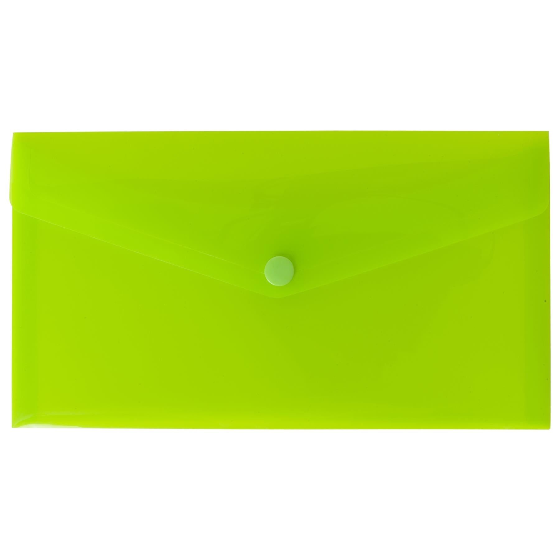 10 x Mixed DL 50% Recycled Colour Press Stud Wallets