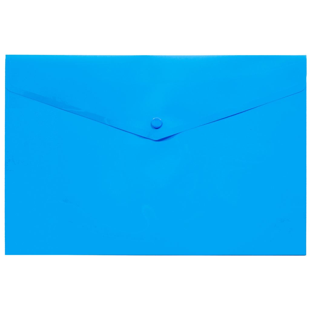 1 x Blue A4+ 95% Recycled Colour Press Stud Wallets*P*