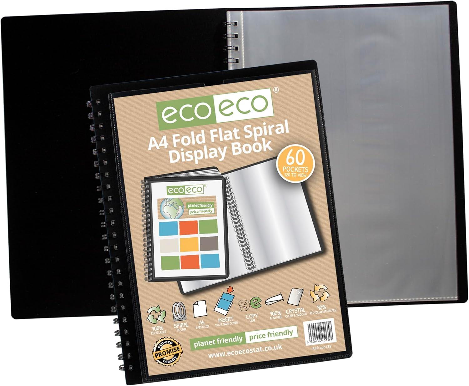 A4 60 pocket Spiral display book