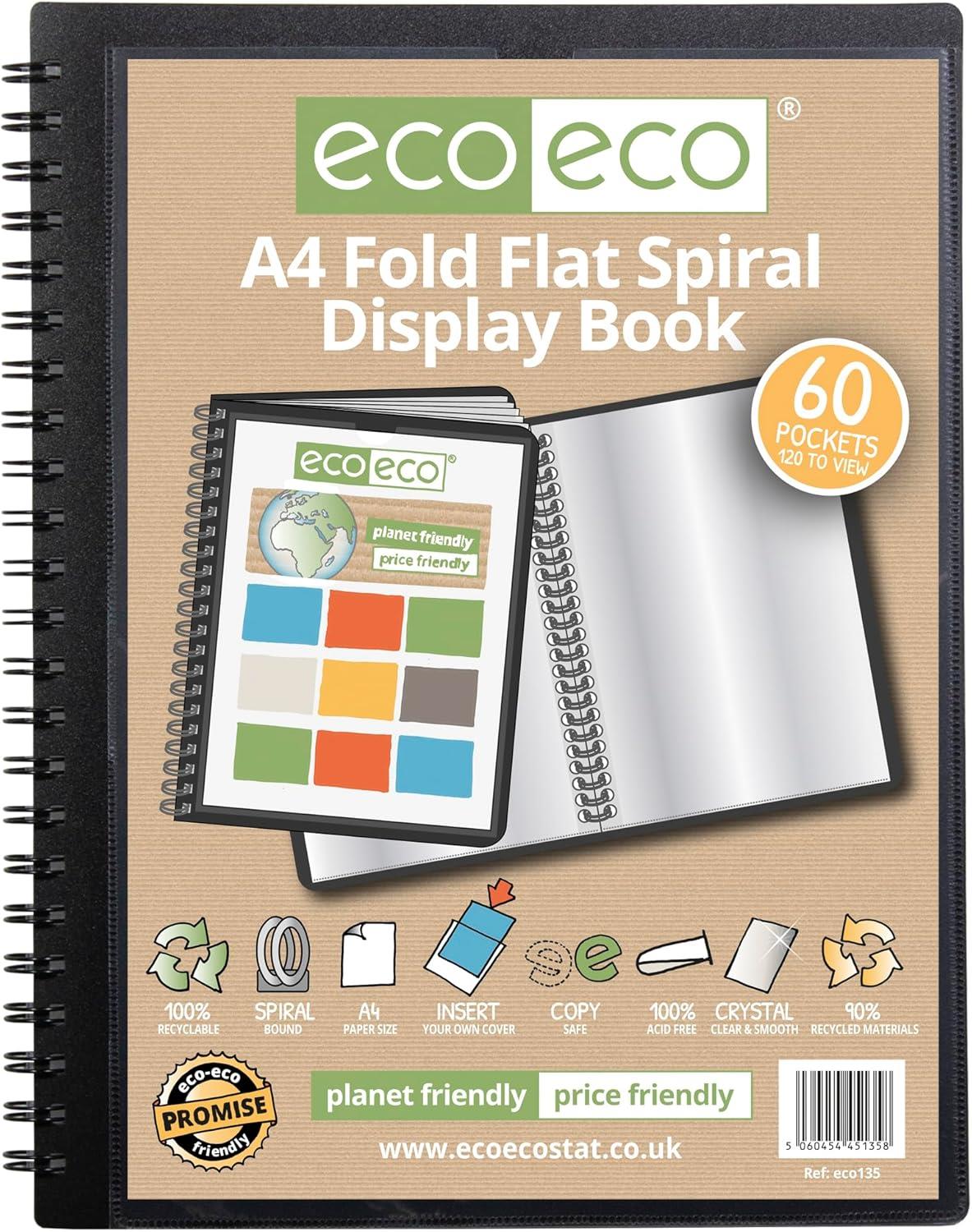 12 X A4 60 pocket Spiral display book