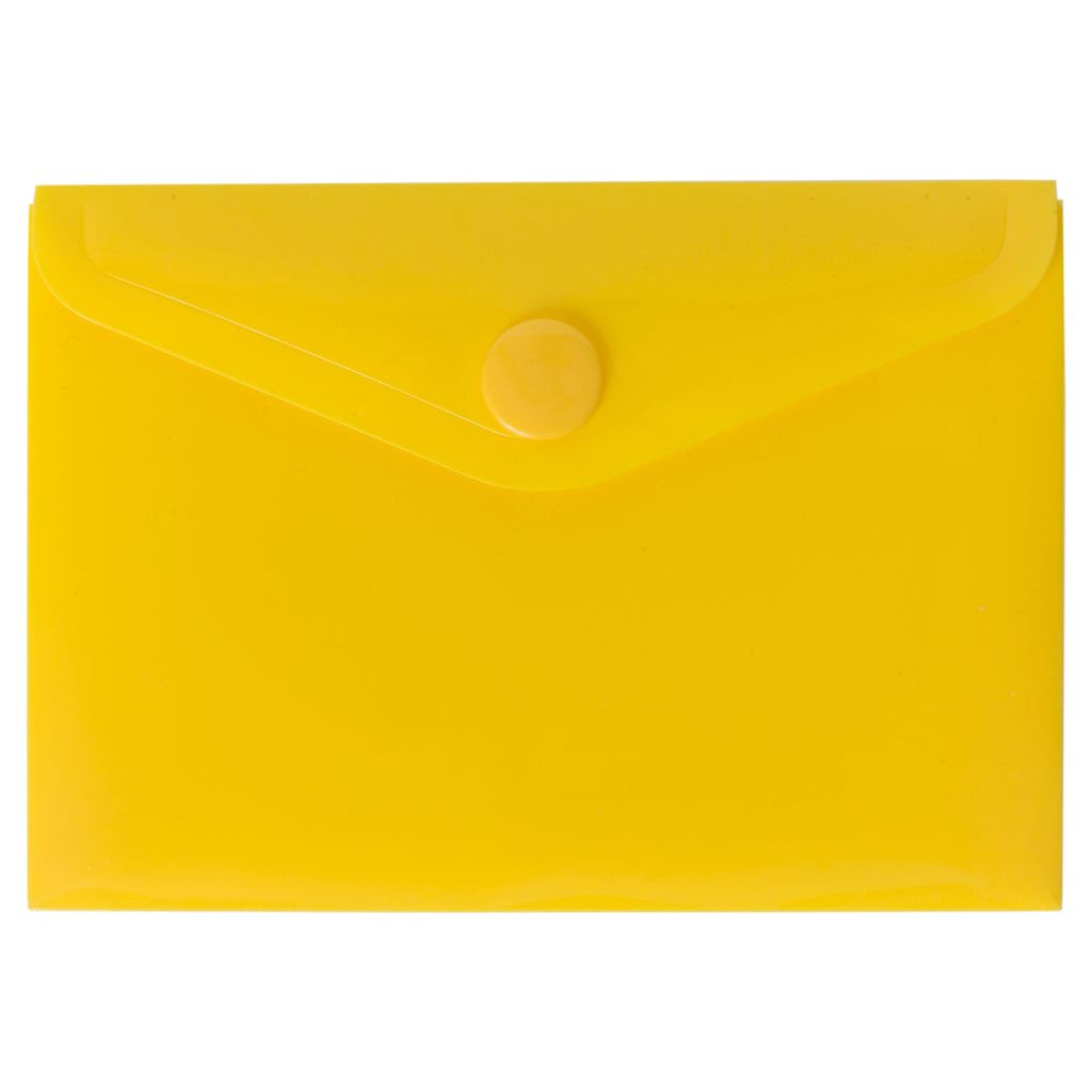 25 x Yellow A7 50% Recycled Colour Press Stud Wallets
