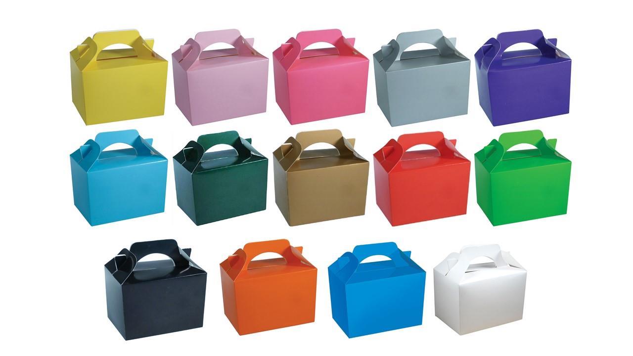 PLAIN MIXED COLOUR Food Boxes X PACK 15