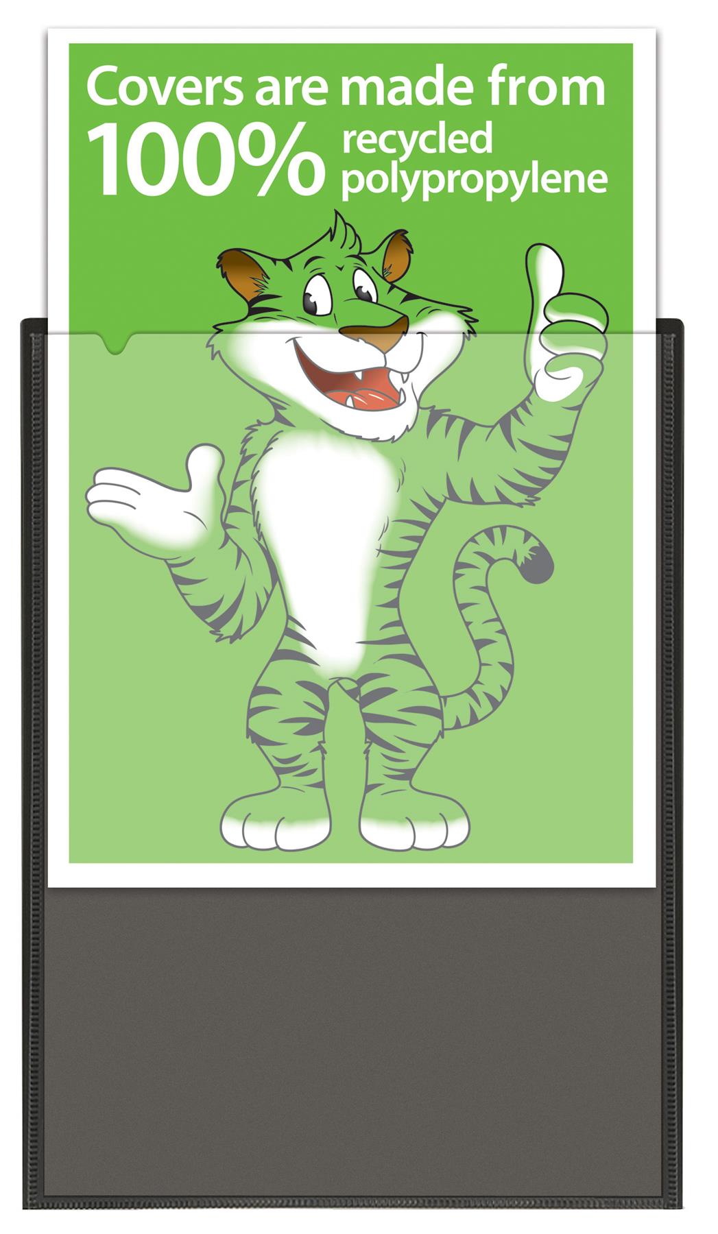 A4 10pkt Pres. Display Book Black - PACK 3