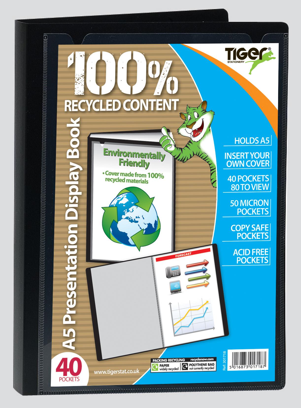 A5 40pkt Pres. Display Book Black(12)