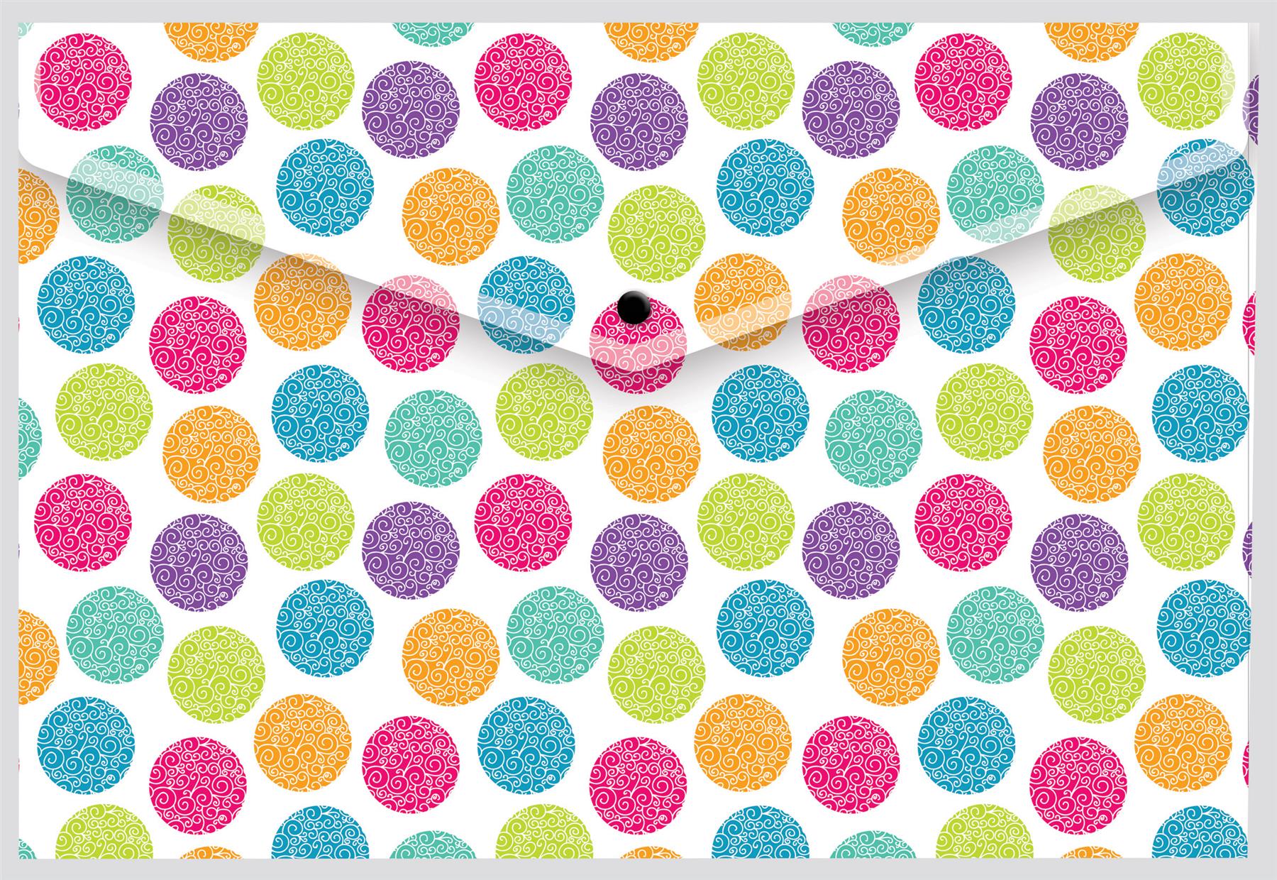 A4+ Spots Designs Stud Wallets Asstd