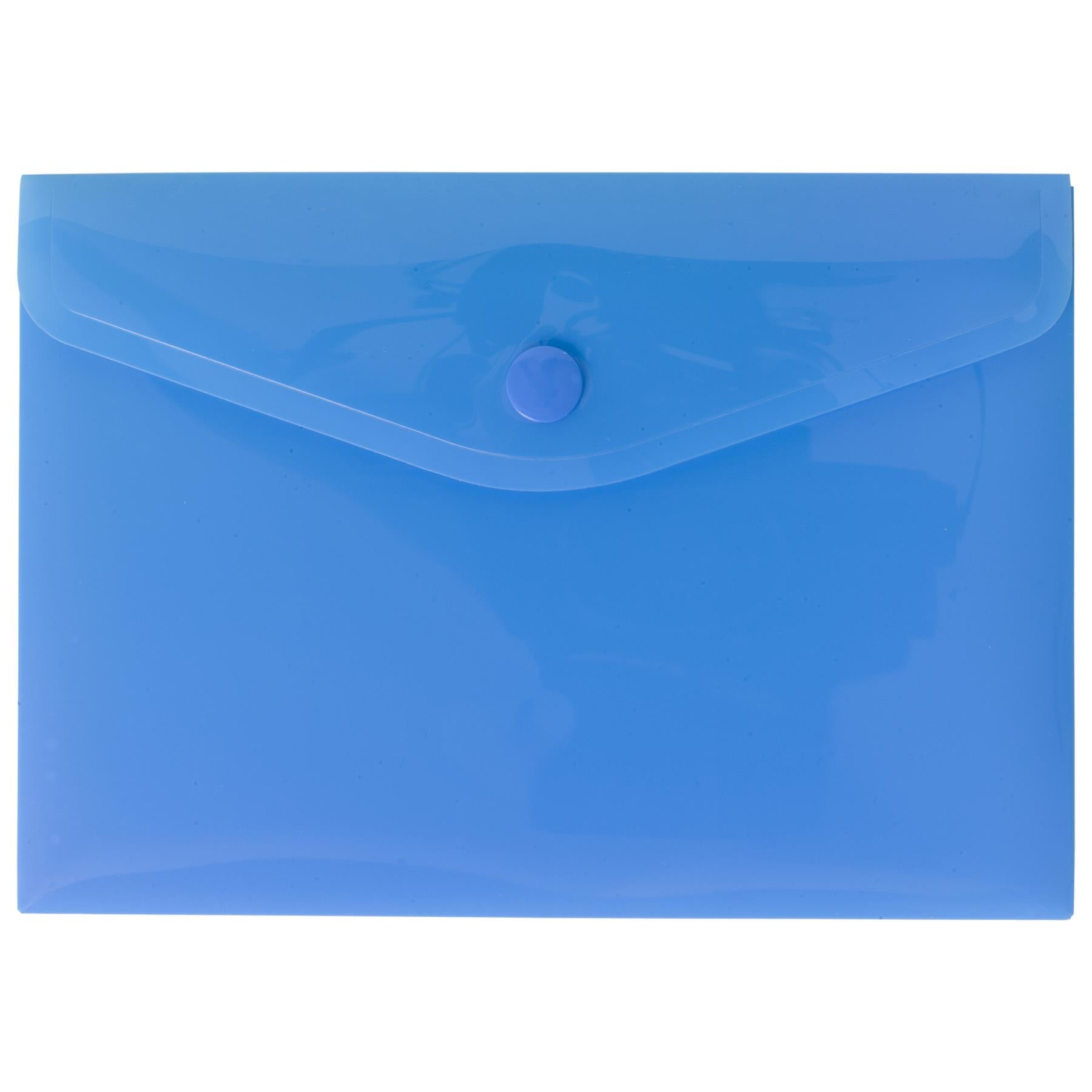 5 x Mixed A6 50% Recycled Colour Press Stud Wallets